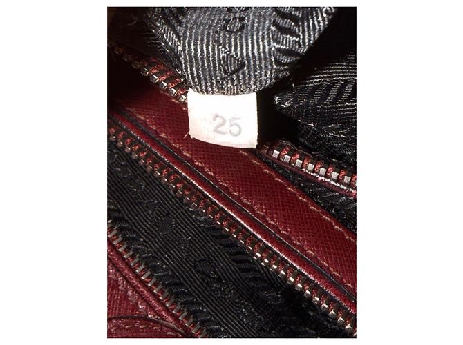 Prada Saffiano Soft Tote Bag - Cerise Bordeaux - Ansicht 13