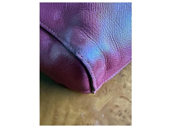 Prada Saffiano Soft Tote Bag - Cerise Bordeaux - Ansicht 16