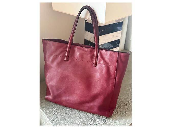 Prada Saffiano Soft Tote Bag - Cerise Bordeaux - Ansicht 2