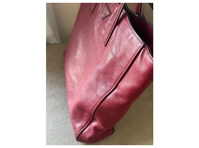 Prada Saffiano Soft Tote Bag - Cerise Bordeaux - Ansicht 4