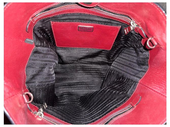 Prada Saffiano Soft Tote Bag - Cerise Bordeaux - Ansicht 5