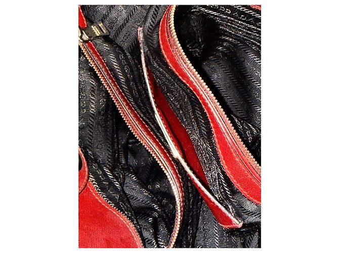 Prada Saffiano Soft Tote Bag - Cerise Bordeaux - Ansicht 6