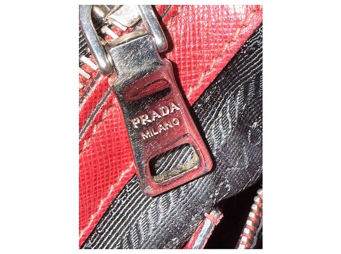 Prada Saffiano Soft Tote Bag - Cerise Bordeaux - Ansicht 7