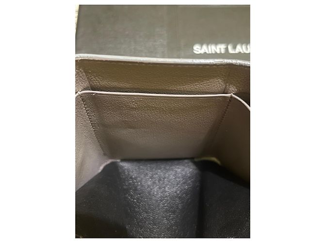 Autre Marque Cartera Monograma Saint Laurent YSL Gris - vista 6