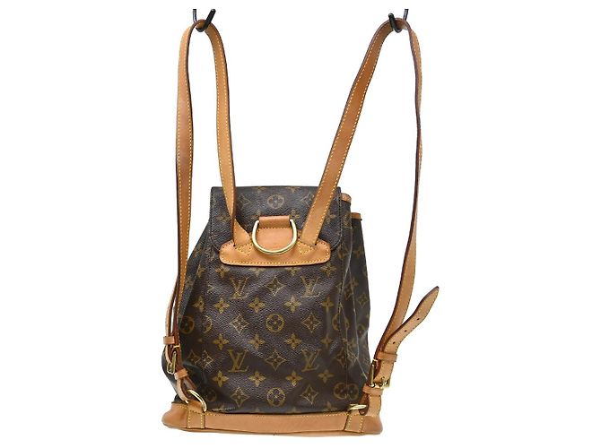 Louis Vuitton Vintage Montsouris Monogram Canvas MM Marrone - vista 2