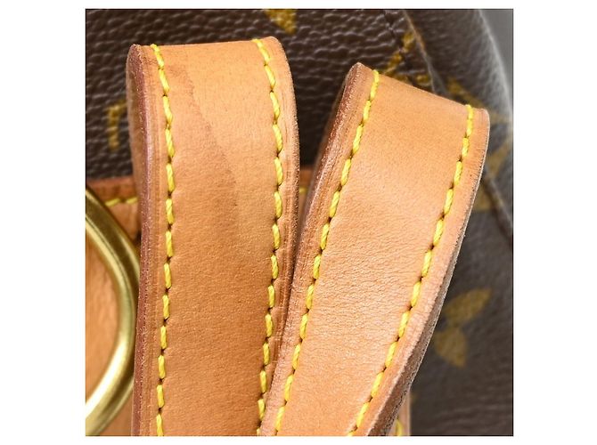 Louis Vuitton Vintage Montsouris Monogram Canvas MM Marrone - vista 6