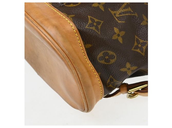 Louis Vuitton Vintage Montsouris Monogram Canvas MM Marrone - vista 7