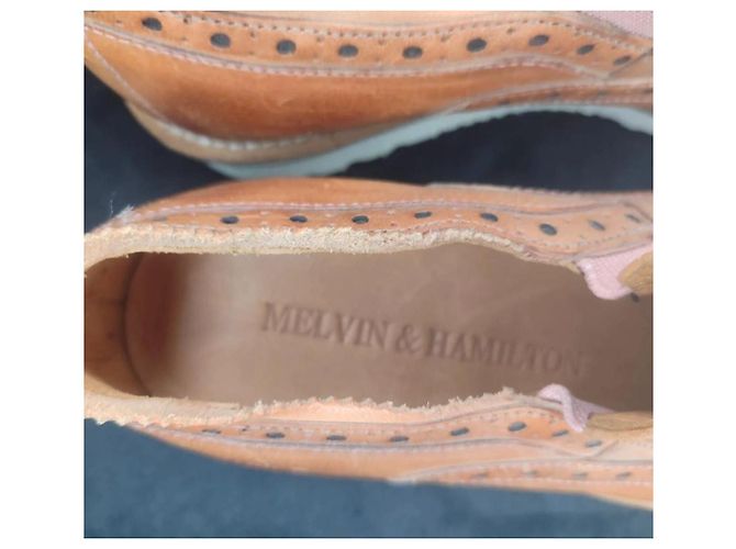 Mocasines Melvin & Hamilton de cuero marrón con borlas Castaño - vista 3