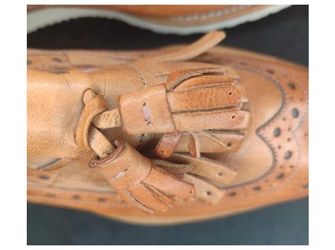 Mocasines Melvin & Hamilton de cuero marrón con borlas Castaño - vista 4