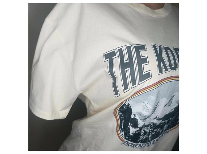 T-shirt The Kooples in cotone écru Crudo - vista 3