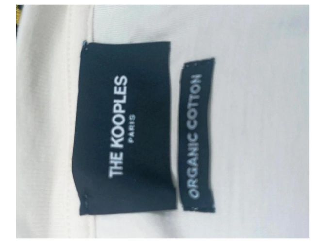 T-shirt The Kooples in cotone écru Crudo - vista 5