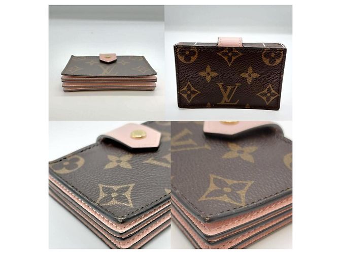 Tarjetero Monogram Louis Vuitton en Rose Ballerine Rosa - vista 2