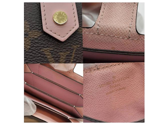 Tarjetero Monogram Louis Vuitton en Rose Ballerine Rosa - vista 3