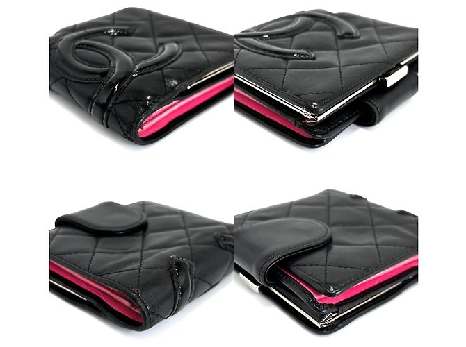 Cartera bi-fold Chanel Cambon Line Negro - vista 3