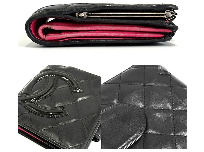 Cartera bi-fold Chanel Cambon Line Negro - vista 4