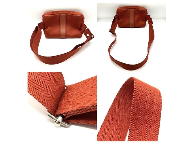 Hermès Hermes Acapulco Orange Pochette Waist Bag Arancione - vista 4