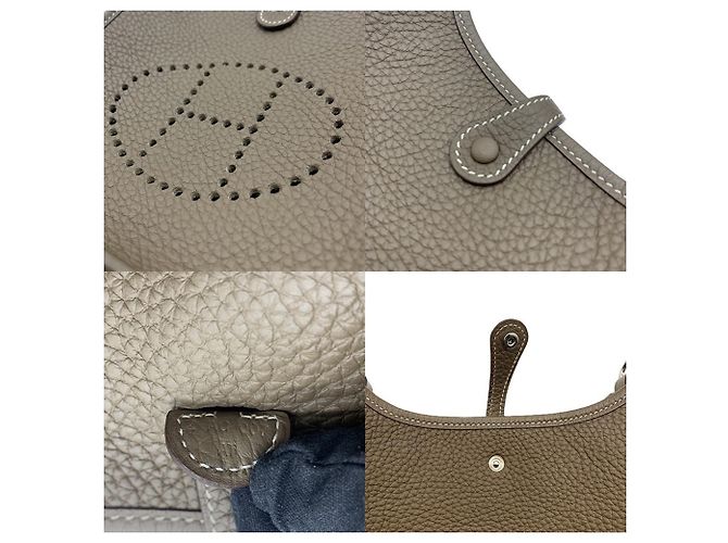 Hermès Borsa a tracolla Hermes Evelyne Amazone 16 TPM Etoupe Taupe - vista 5