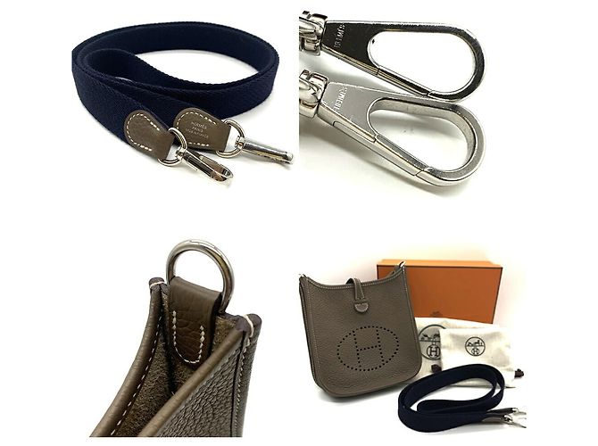 Hermès Borsa a tracolla Hermes Evelyne Amazone 16 TPM Etoupe Taupe - vista 7