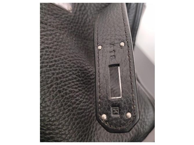 Hermès Birkin Borsa in Pelle Grana Nera Nero - vista 4