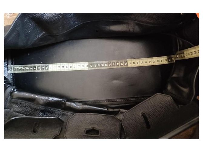 Hermès Birkin Borsa in Pelle Grana Nera Nero - vista 3