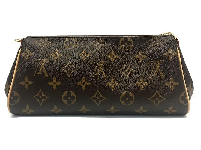 Louis Vuitton Pochette Eva Monogram Chain Shoulder Bag Marrom Monograma - vista 3