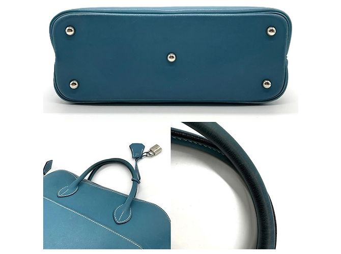 Hermès Bolso Hermes Bolide 1923 en Blue Azul - vista 4