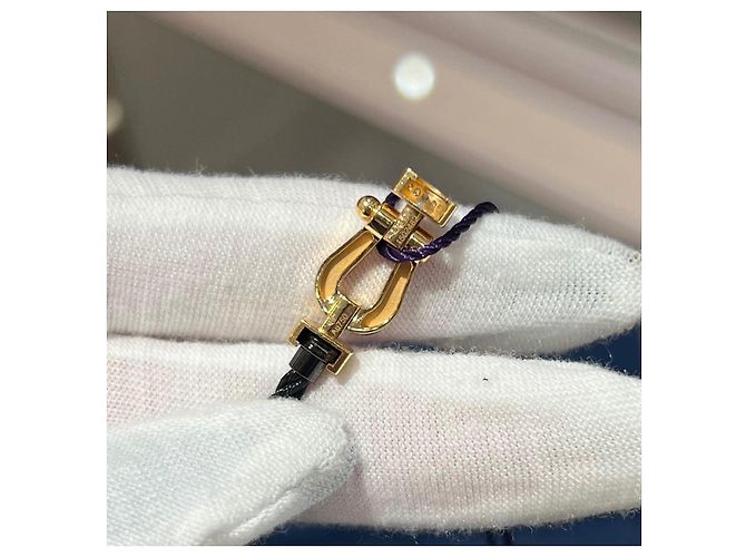 Bracciale FRED Force 10 in oro giallo e diamanti Nero D'oro - vista 6