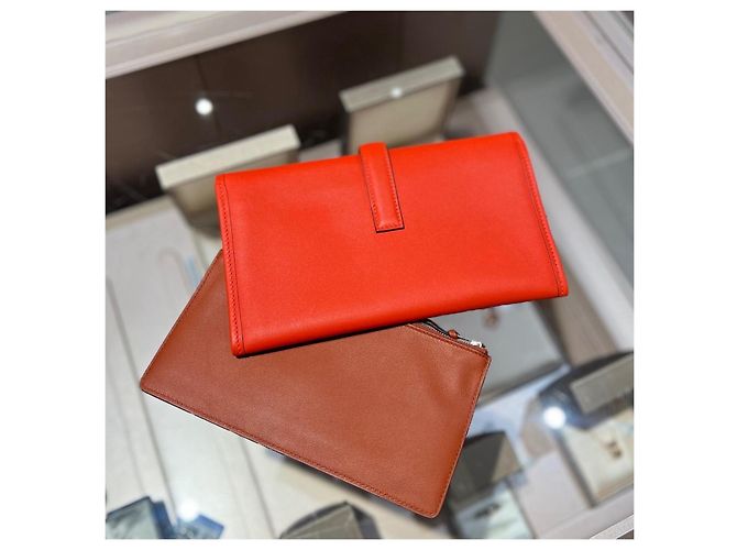 Hermès Constance Clutch Leder Orange - Ansicht 3