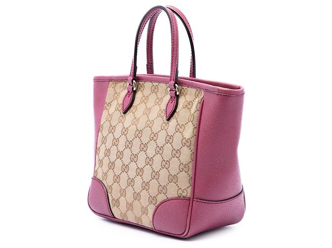 Borsa Satchel Bree Gucci Small in canvas GG beige - vista 2