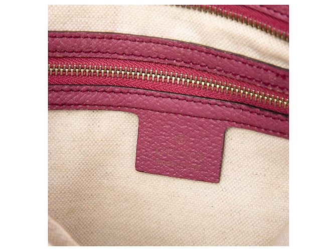 Borsa Satchel Bree Gucci Small in canvas GG beige - vista 5