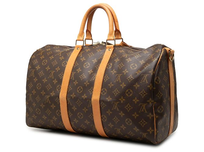 Louis Vuitton Brown Monogram Keepall Bandouliere 45 Braun - Ansicht 2