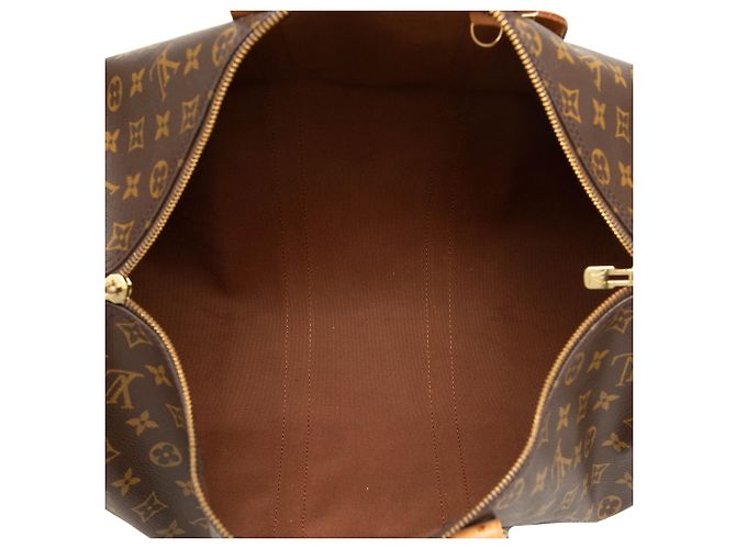 Louis Vuitton Brown Monogram Keepall Bandouliere 45 Braun - Ansicht 4