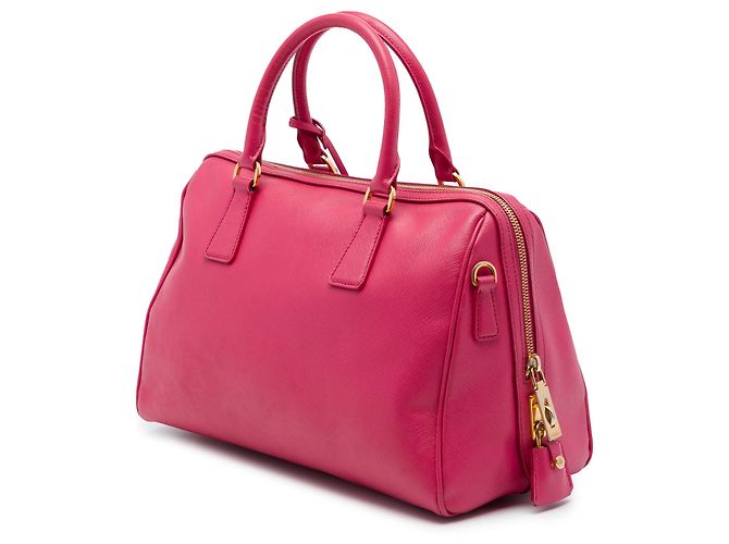 Borsa Bowler Convertibile Prada Pink Saffiano Lux Rosa - vista 2