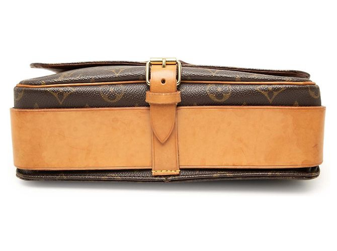 Louis Vuitton Brown Monogram Cartouchiere GM Castaño - vista 3