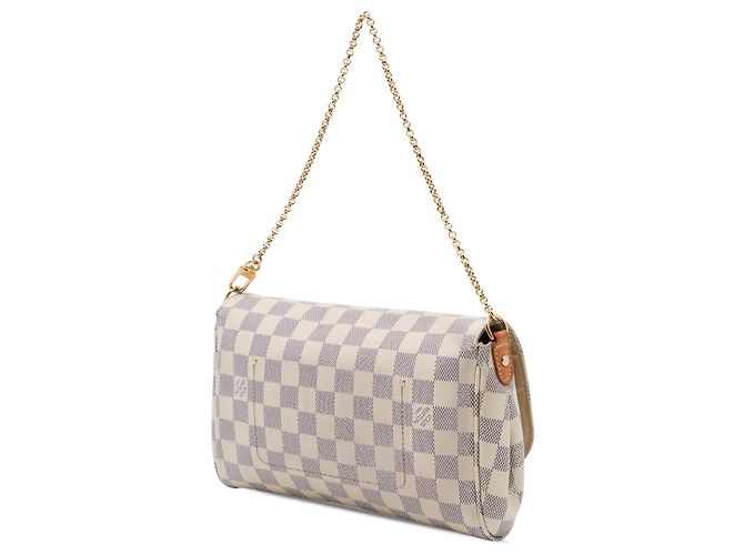 Louis Vuitton White Damier Azur Favorite MM Blanco - vista 2