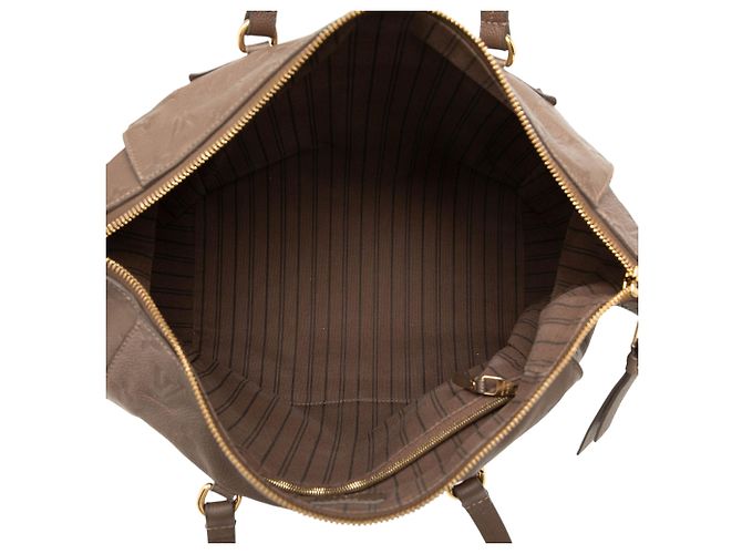 Louis Vuitton Brown Monogram Empreinte Lumineuse PM Marrom Taupe - vista 4