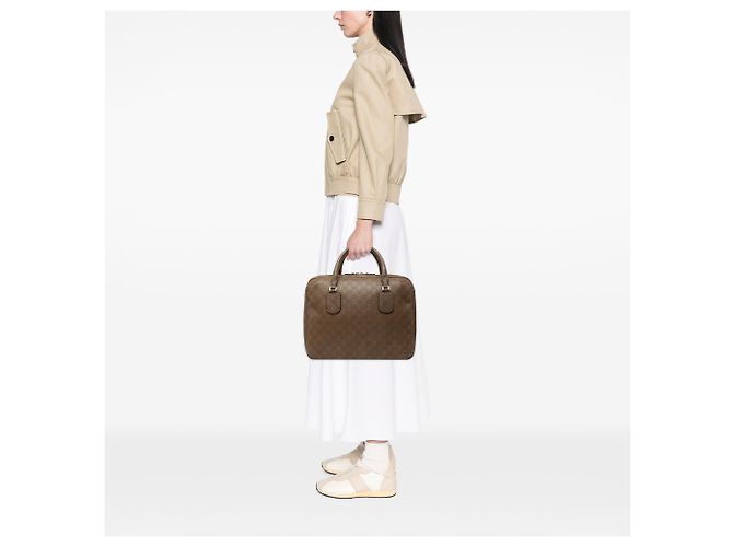 Borsa Business Gucci Brown Guccissima Marrone - vista 6