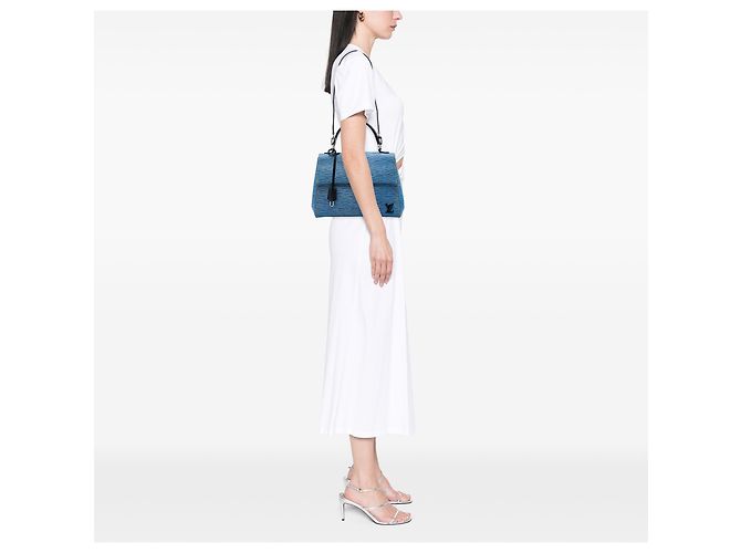 Louis Vuitton Blue Epi Denim Cluny MM Azul - vista 5