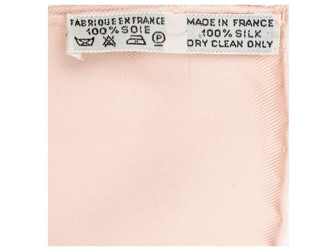 Lenço de seda Hermès Pink Springs 90 Rosa - vista 2