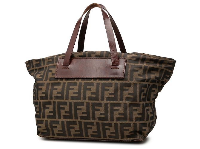 Borsa Fendi Brown Zucca Canvas Marrone - vista 2