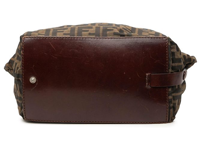 Borsa Fendi Brown Zucca Canvas Marrone - vista 3