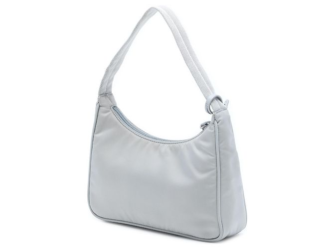 Bolso de hombro Prada Blue Mini Tessuto Re Edition 2000 Azul Azul claro - vista 2