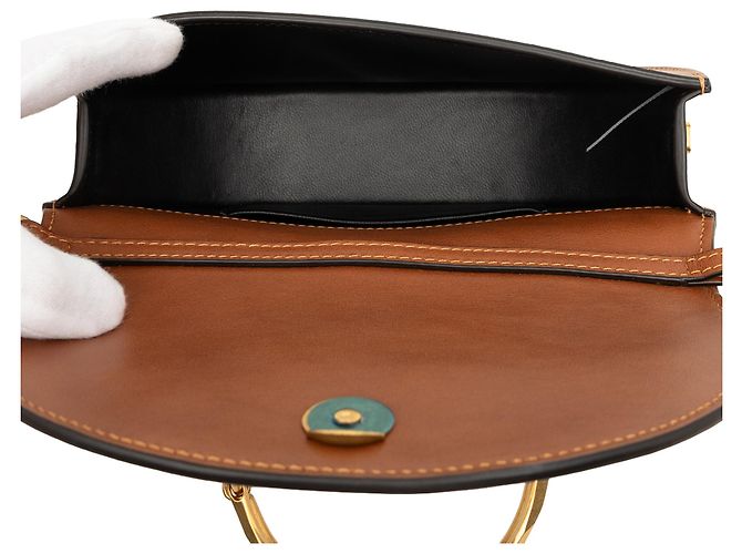 Bolso Nile Chloé Mini de piel de becerro marrón con correa de muñeca Castaño - vista 4