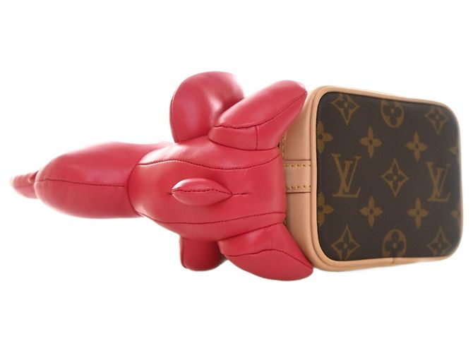 Louis Vuitton Brown Sun Yitian Nano Monogram Rabbit Noe Braun - Ansicht 11