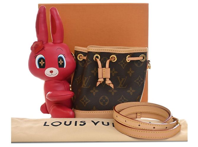 Louis Vuitton Brown Sun Yitian Nano Monogram Rabbit Noe Braun - Ansicht 5