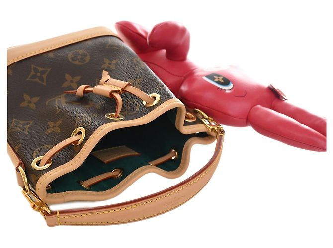 Louis Vuitton Brown Sun Yitian Nano Monogram Rabbit Noe Braun - Ansicht 7
