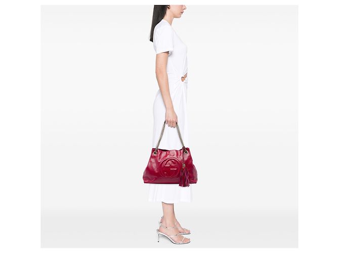 Gucci Soho Chain Tote aus Lackleder in Rosa, Größe Medium Pink - Ansicht 5