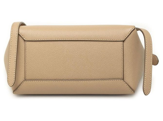 Belt Bag Céline Bolso cinturón Celine Nano de piel de ternera granulada Beige - vista 3
