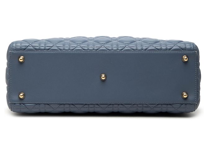 Autre Marque Dior Blue Large Lambskin Cannage Lady Dior Blau Hellblau - Ansicht 3