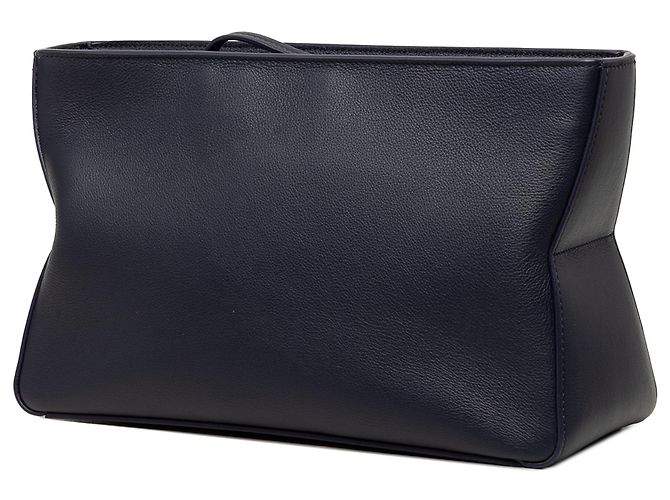 Salvatore Ferragamo Pouch morbida in pelle blu Ferragamo Blu navy - vista 2